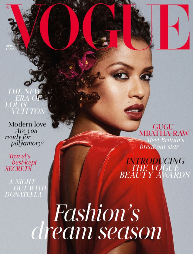 Illustration for article titled Gugu Mbatha-Raw Gracing This Glorious Cover of British Vogue Is the Red-Velvet Magnificence We Need